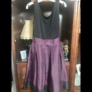 S.L.Fashions Size 22 Black Top Purple Bottom